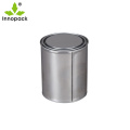 500ml round empty metal tins containers with lids